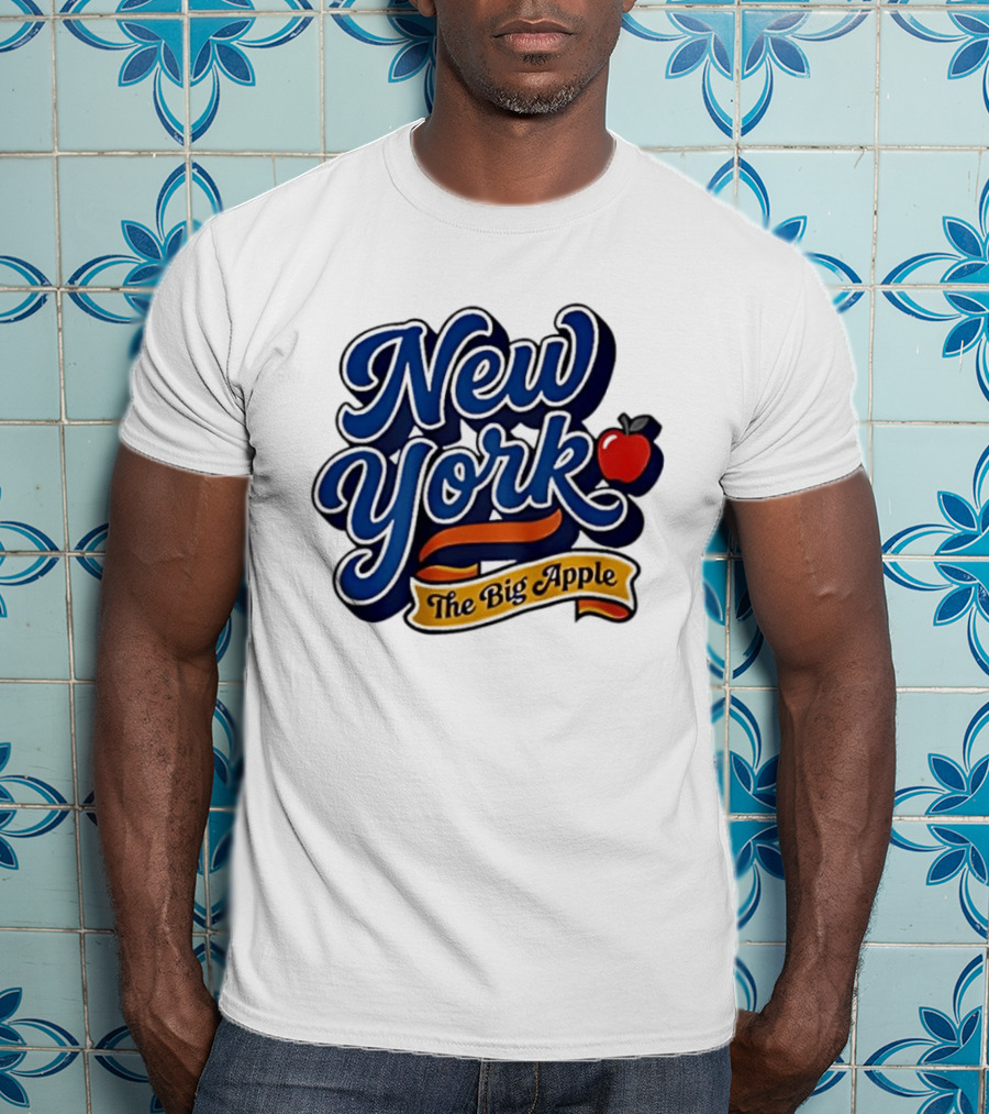 New York The Big Apple Classic Red Apple T-Shirt