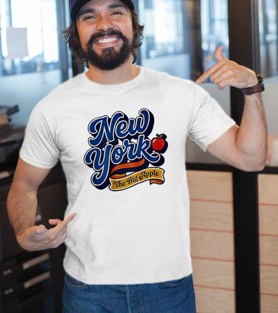 New York The Big Apple Classic Red Apple T-Shirt