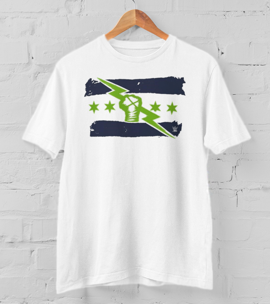 Seattle Is The Best In The World Lightning Bolt Fist Stars T-Shirt