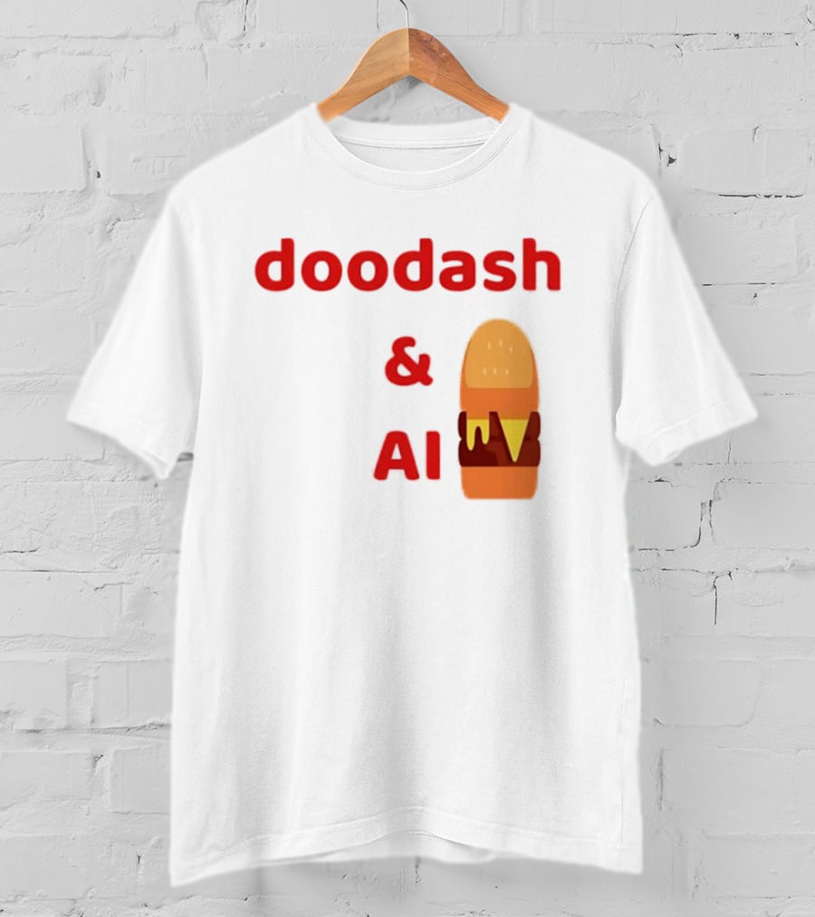 Doodash AI Burger Fast Food Delivery T-Shirt