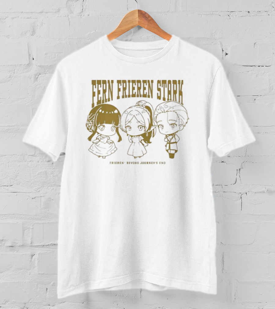 Fern Frieren Stark Beyond Journey's End Anime Chibi Trio T-Shirt