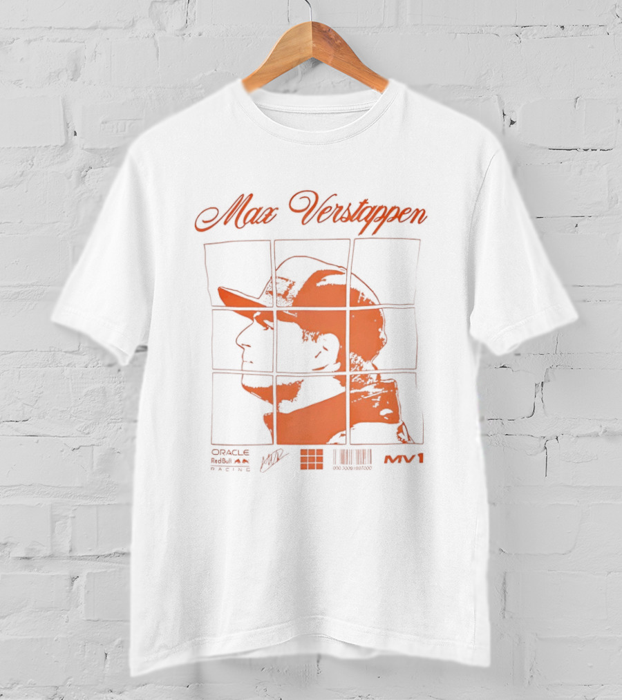 Max Verstappen Red Bull Racing Driver Puzzle T-Shirt