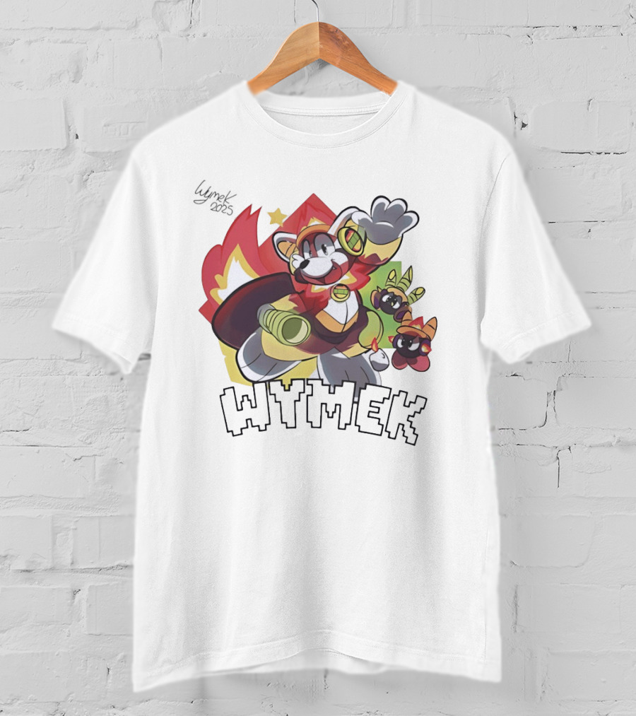 Wymek 2025 Hedgehog Character With Vibrant Colors And Companions T-Shirt