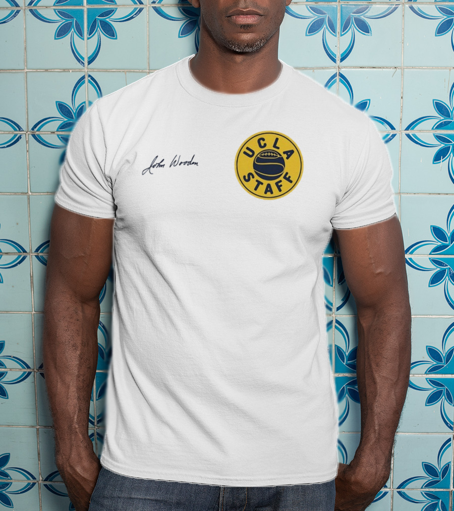 UCLA Staff Basketball John Wooden T-Shirt