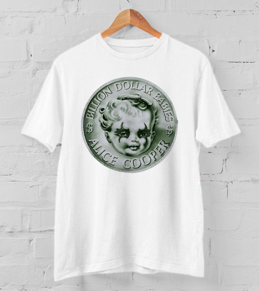 Alice Cooper Billion Dollar Babies Album Cover Coin T-Shirt