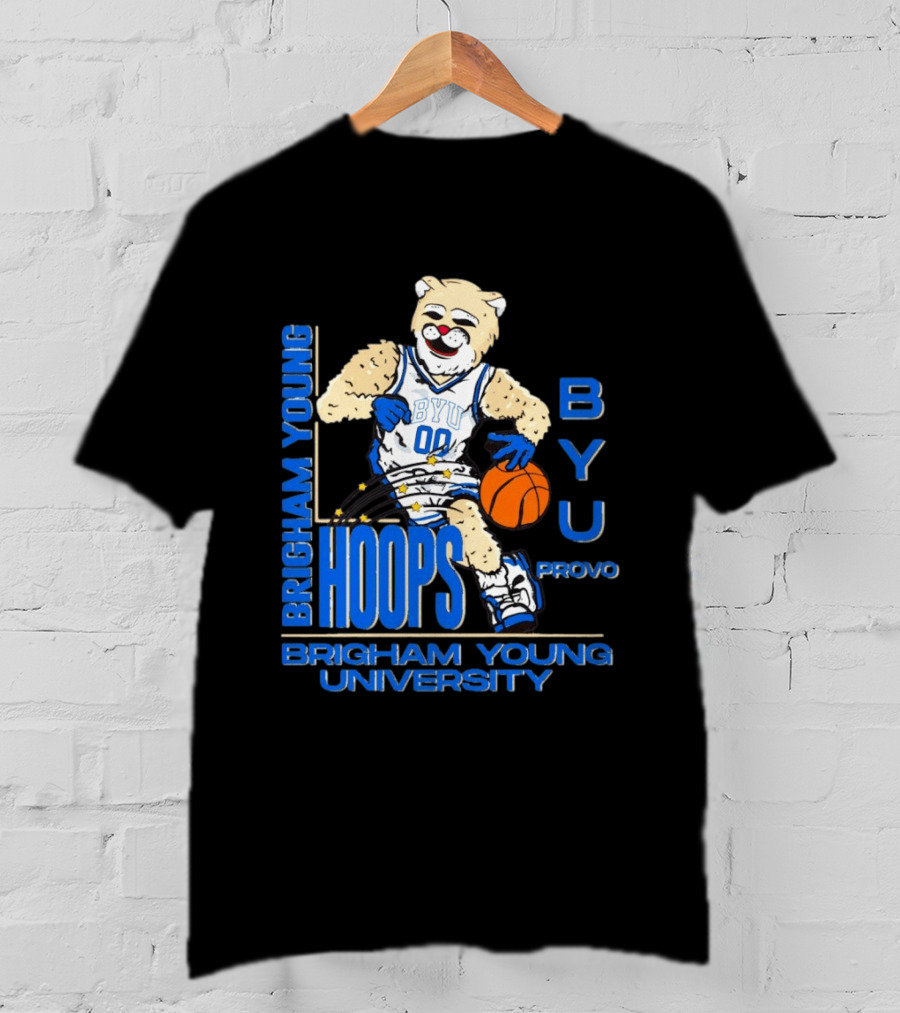 Brigham Young University Hoops BYU Provo Basketball Bear T-Shirt