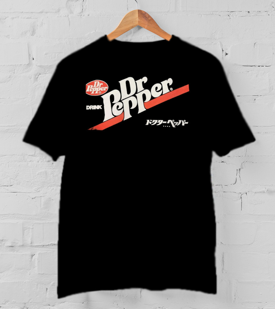 Dr Pepper Drink Japanese Katakana 70s T-Shirt