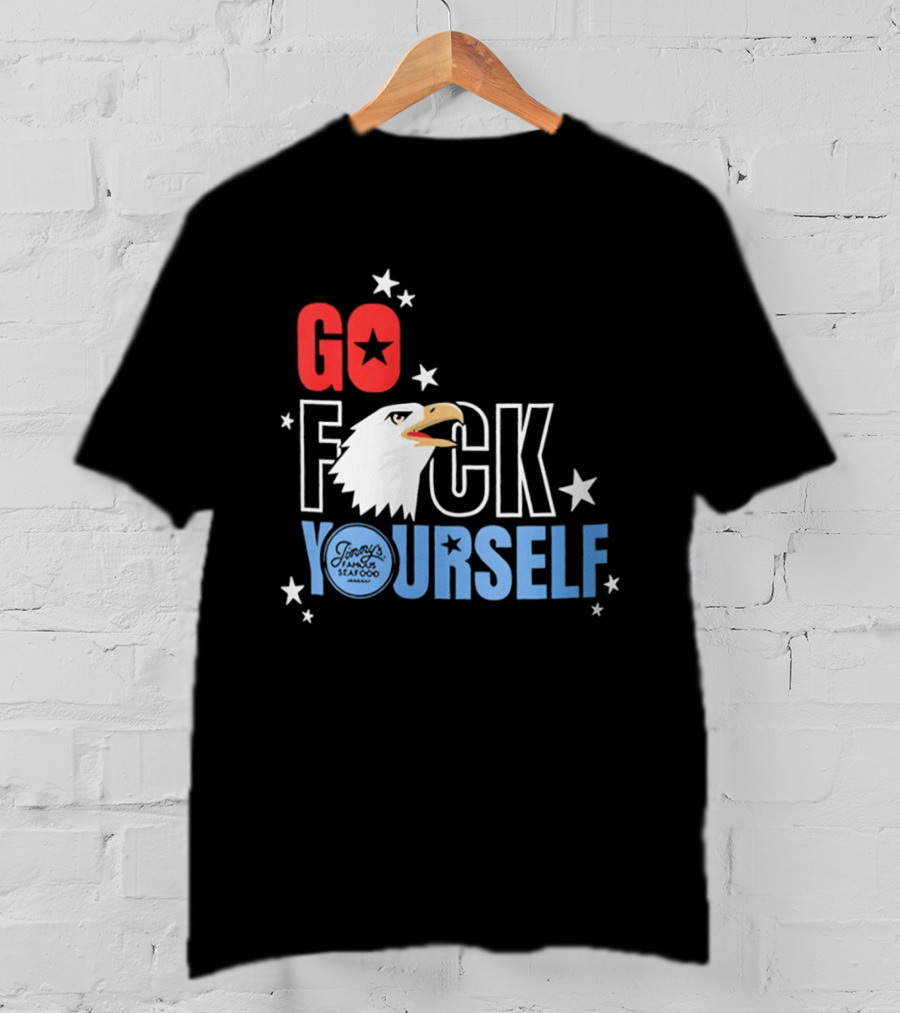 Go Fck Yourself Eagle Star Patriotic Humor T-Shirt