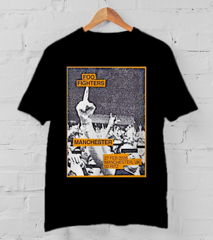 Foo Fighters Manchester 27 Feb 2026 UK O2 Ritz T-Shirt