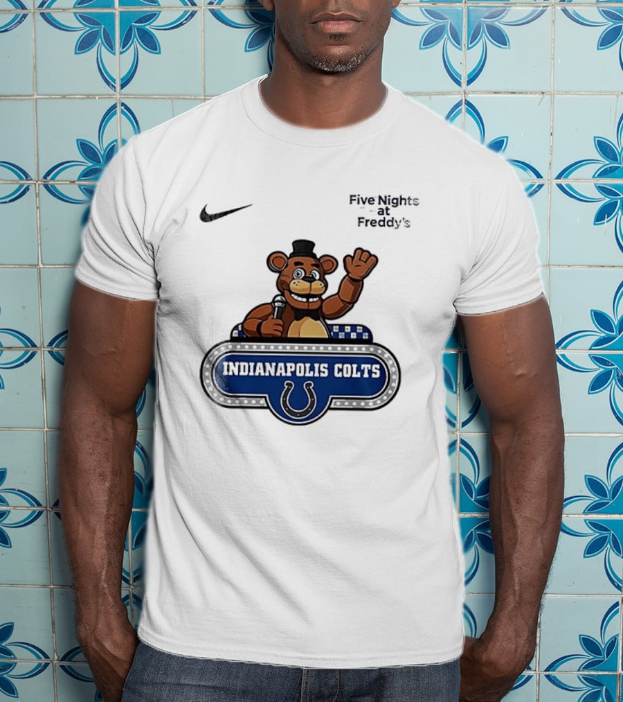 Nike Five Nights At Freddy's Indianapolis Colts Collaboration T-Shirt
