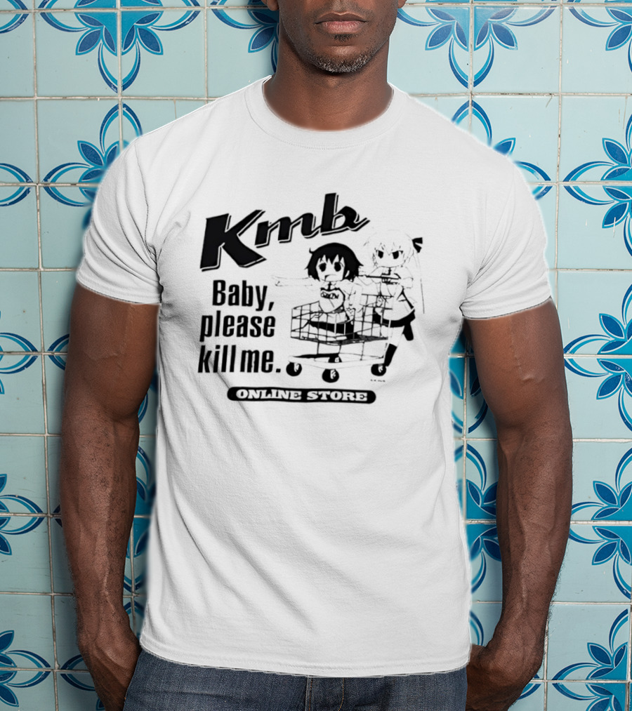 KMB Baby Please Kill Me Anime Cart Character Stylized Fun T-Shirt