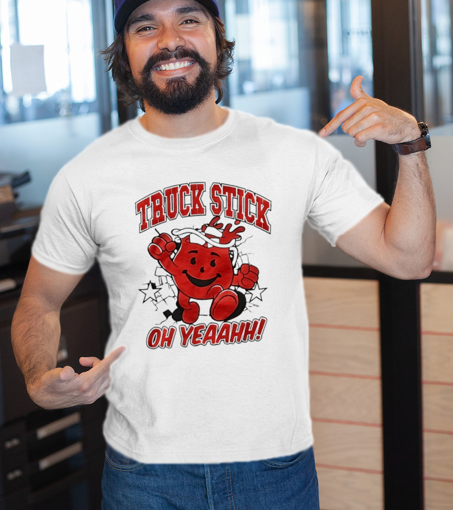 Truck Stick Kool Aid Man Oh Yeaahh T-Shirt