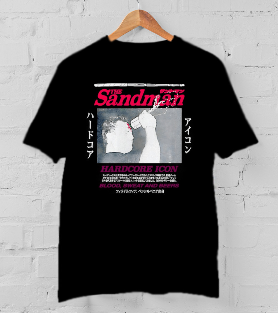 The Sandman Hardcore Icon Blood Sweat And Beers T-Shirt
