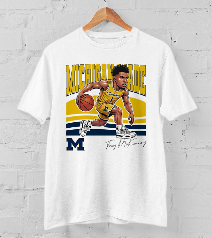 Trey McKenney Michigan Made Basketball Wolverines 2026 T-Shirt