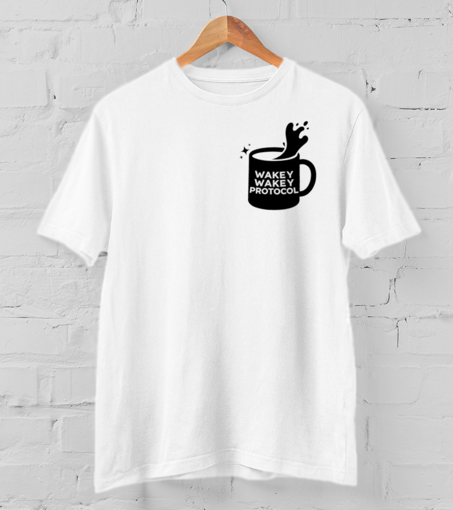 Wakey Wakey Protocol Coffee Spill Cup T-Shirt