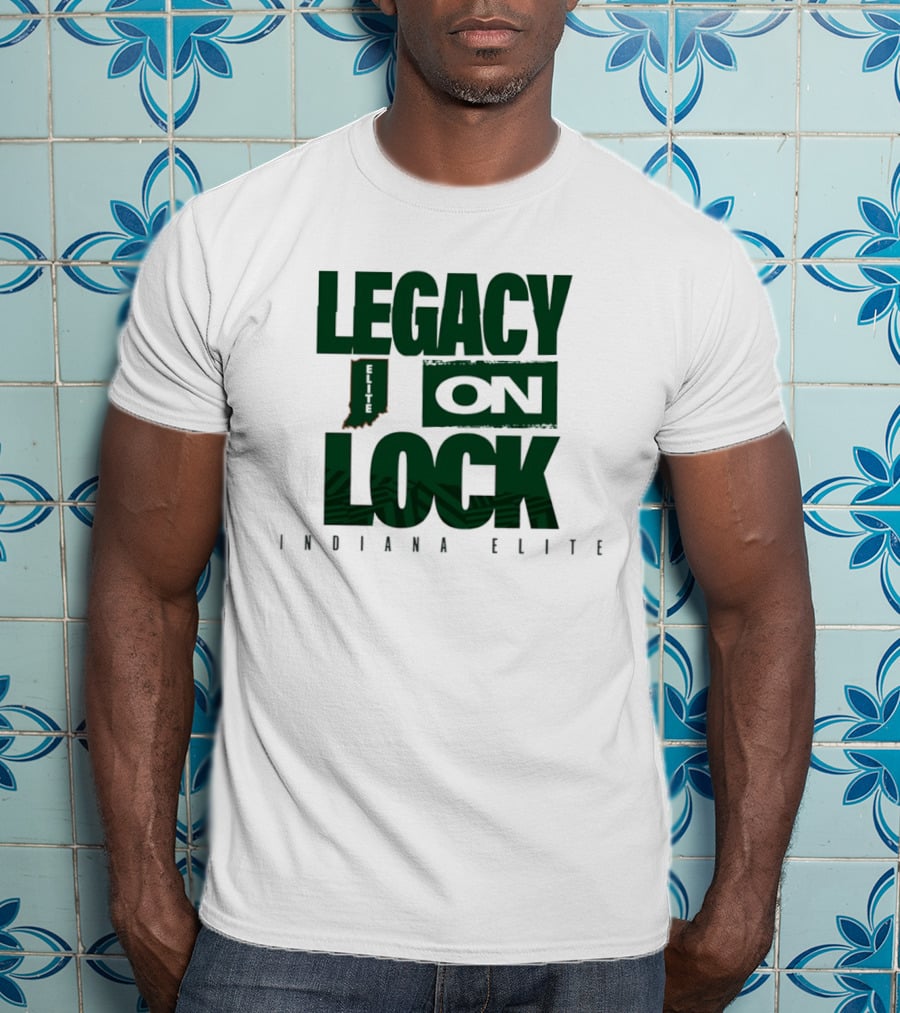 Legacy On Lock Indiana Elite Basketball State Pride T-Shirt