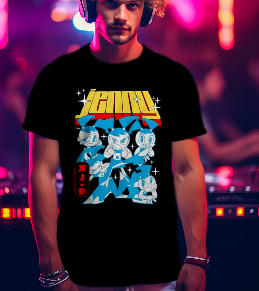 Jenny XJ 9 My Life As A Teenage Robot Blue Transformation T-Shirt