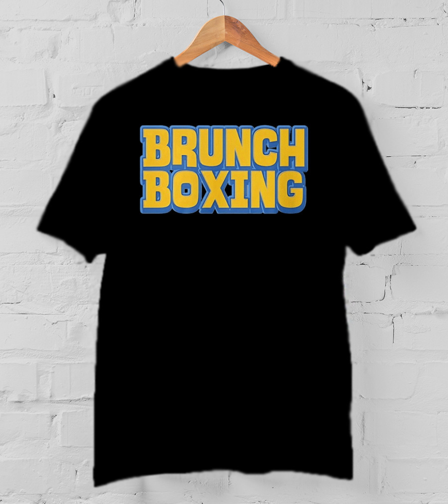 Brunch Boxing Bold Yellow And Blue T-Shirt