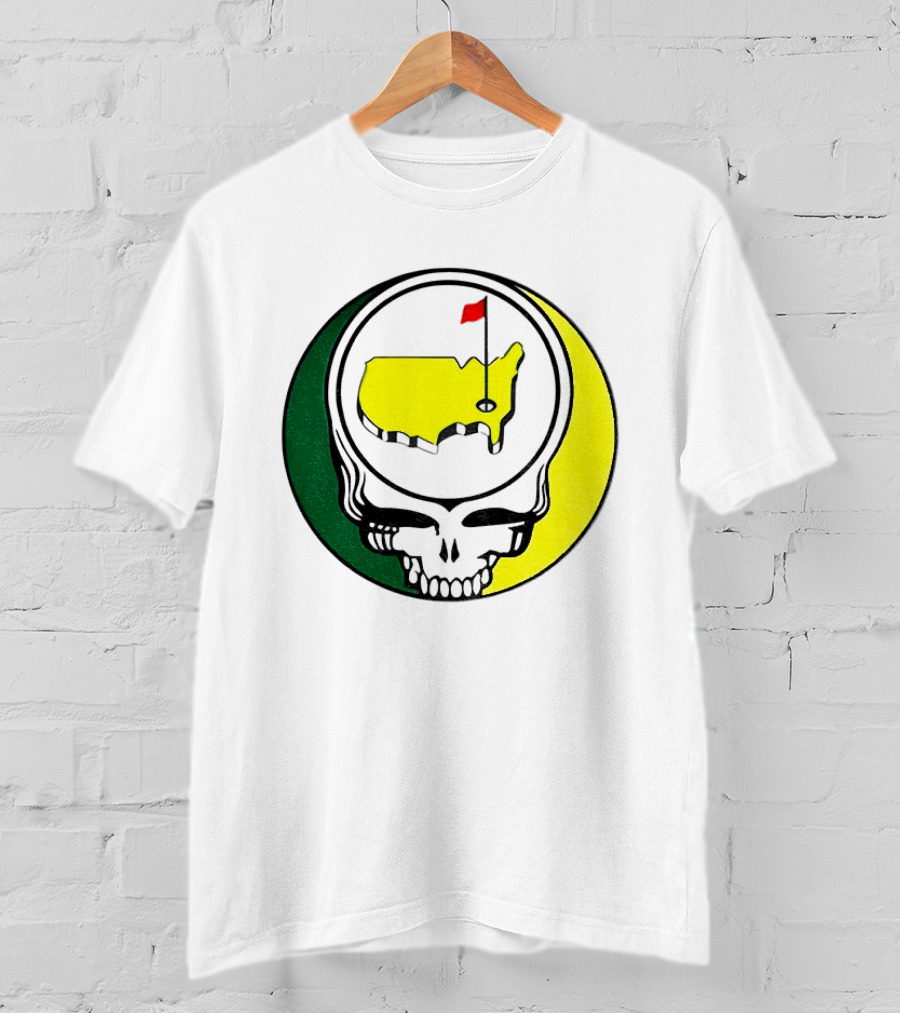Masters Tournament 2026 Grateful Dead Skull Country Map Flag T-Shirt