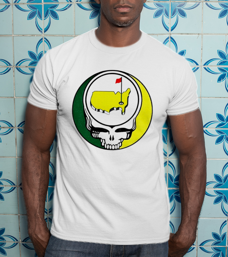 Masters Tournament 2026 Grateful Dead Skull Country Map Flag T-Shirt