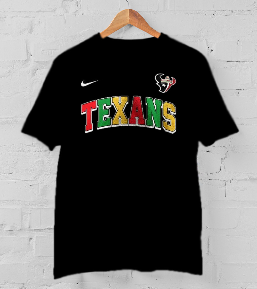 Houston Texans Cinco De Drinko Bitchachos Skeleton Tex Mex Vibes T-Shirt
