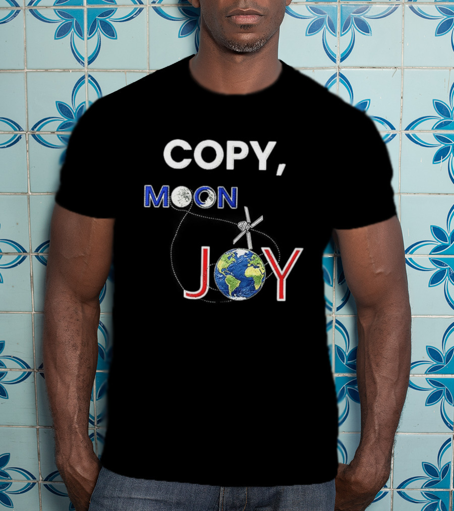 Copy Moon Joy Earth Astronaut Artemis II T-Shirt