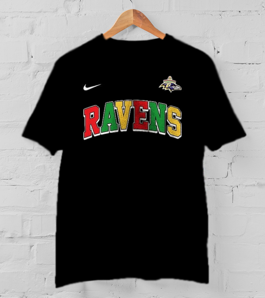 Baltimore Ravens Cinco De Drinko Bitchachos Nike Ravens T-Shirt