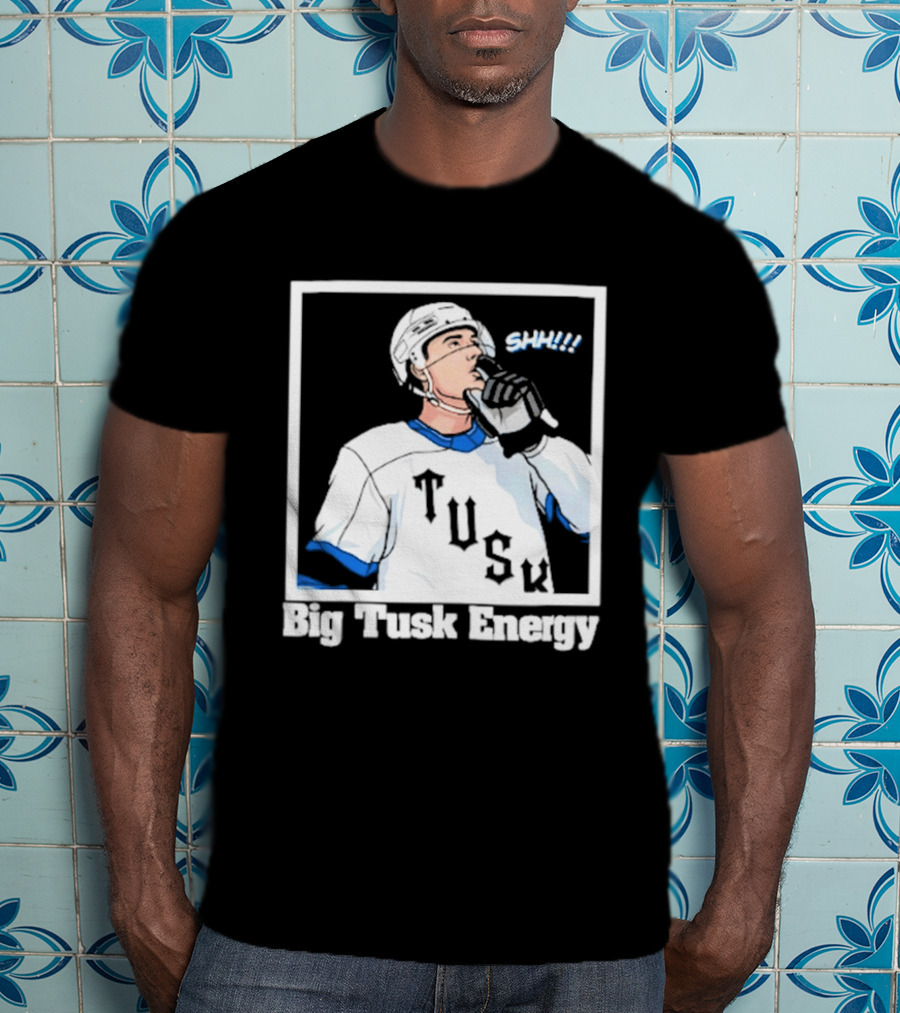 Big Tusk Energy Sip Hockey Tusk Player T-Shirt