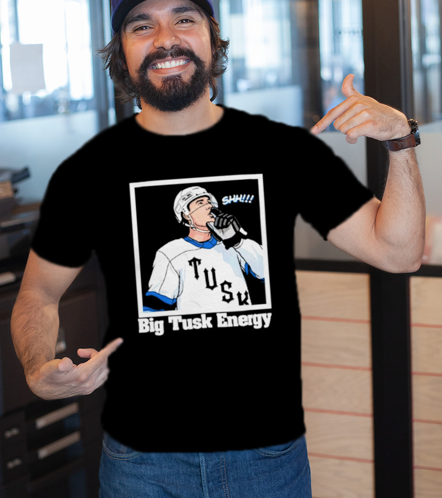 Big Tusk Energy Sip Hockey Tusk Player T-Shirt