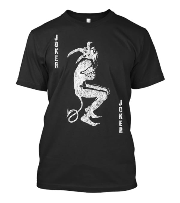 Joker Horror As Devil Cartoons Evil Clown T-Shirt