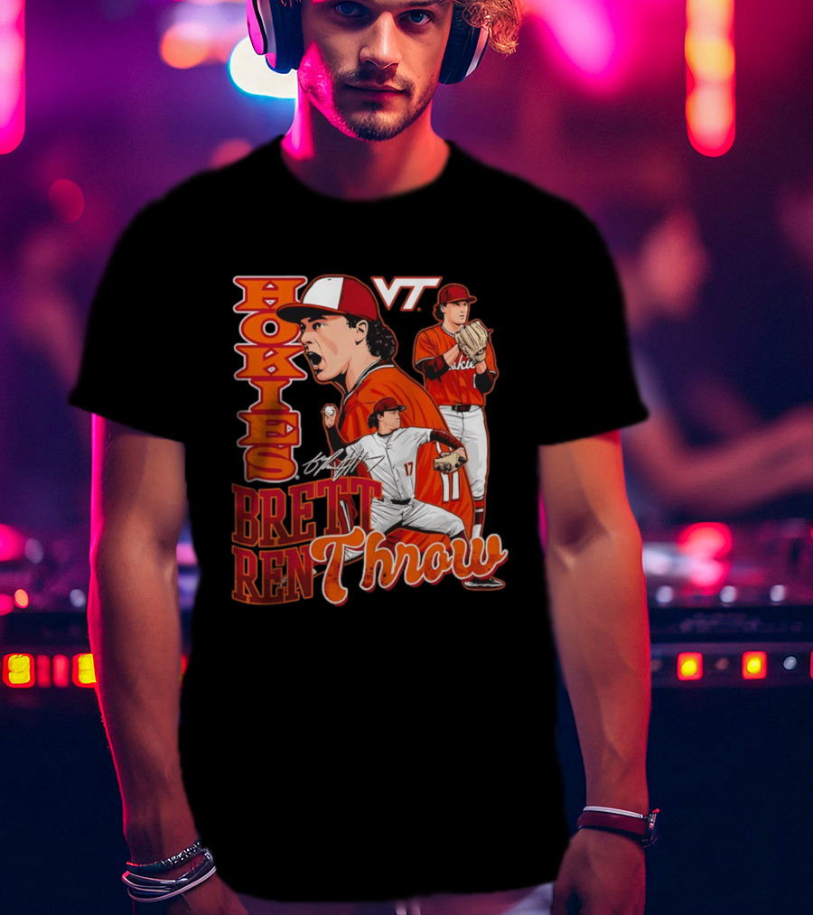 Hokies Brett Renfrow VT Baseball Brett Renthrow T-Shirt