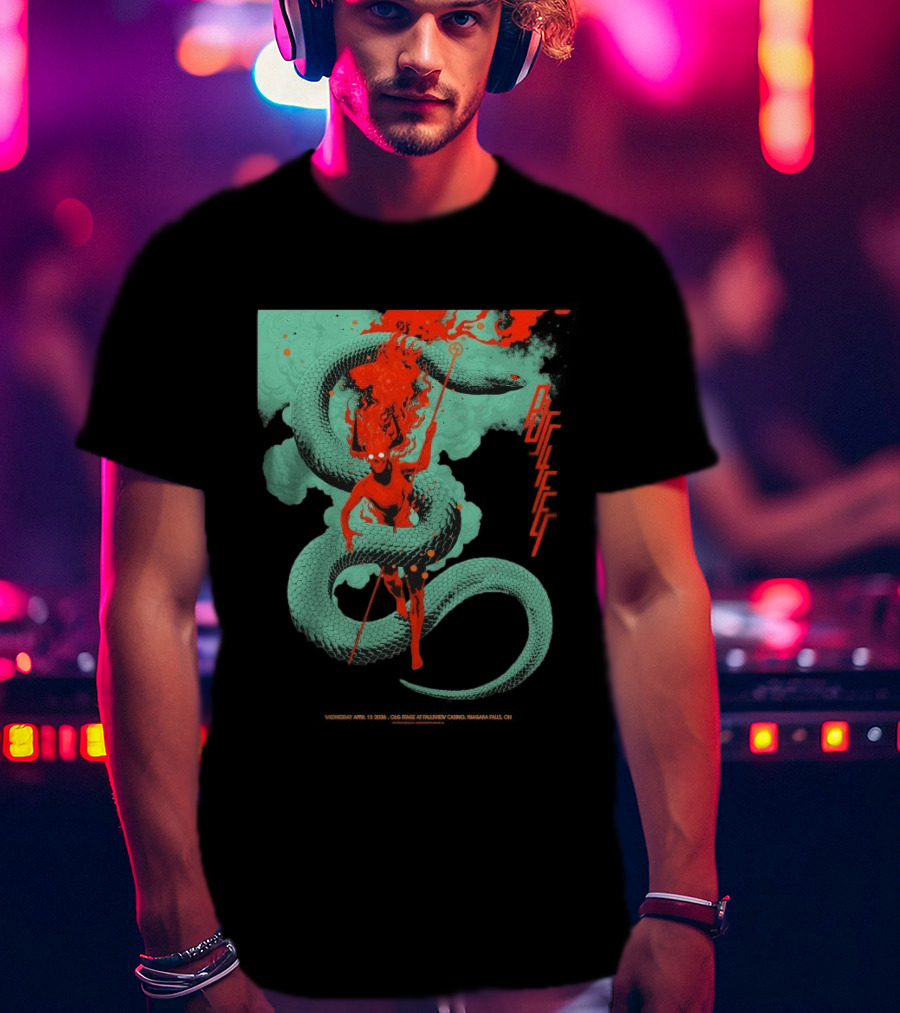 Puscifer Fall Tour 2026 The OLG Stage At Fallsview Casino Serpent Demon T-Shirt