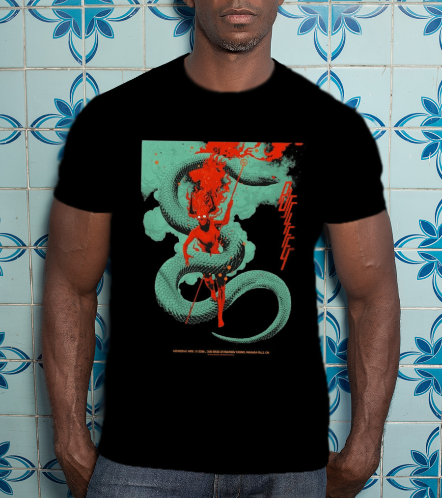 Puscifer Fall Tour 2026 The OLG Stage At Fallsview Casino Serpent Demon T-Shirt