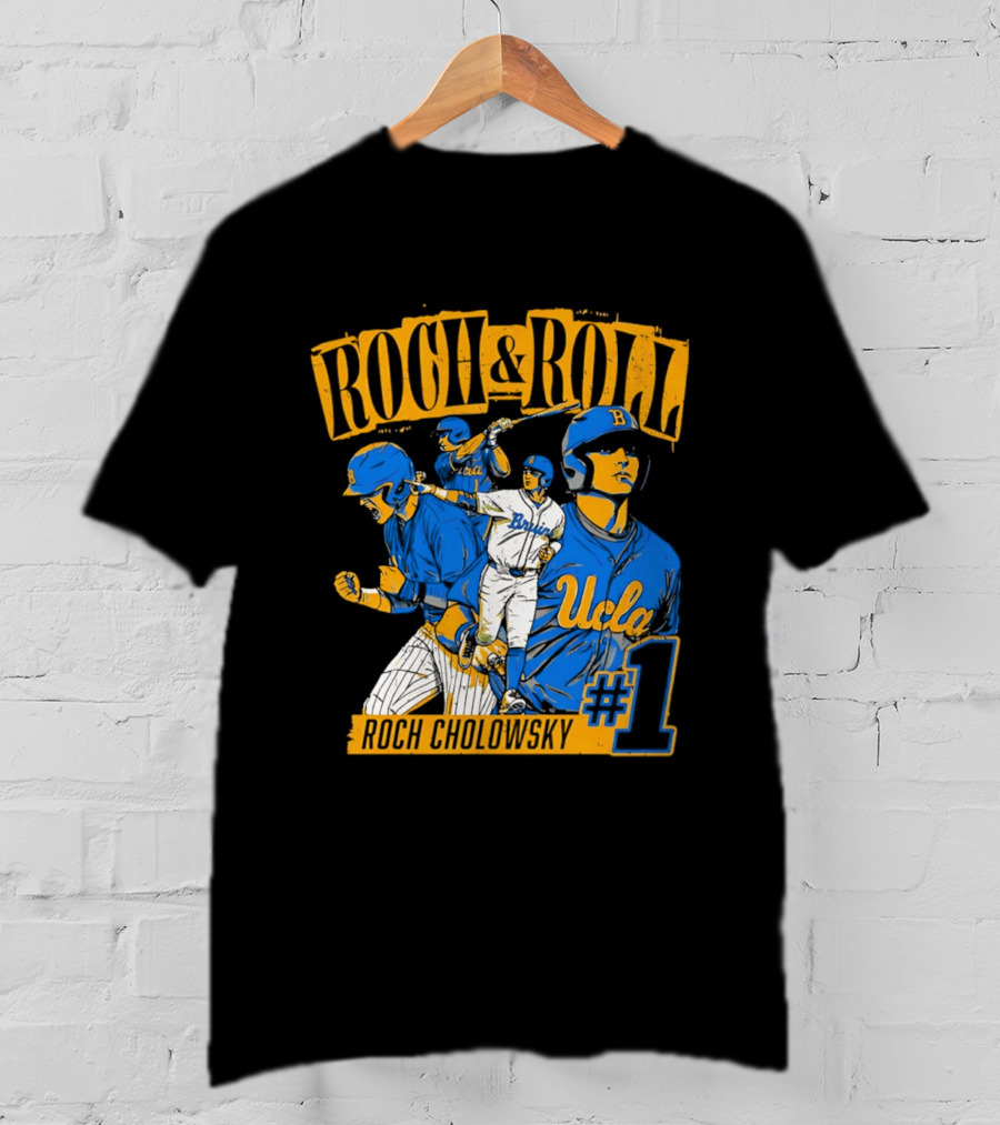 Roch Cholowsky UCLA Bruins Roch & Roll Baseball #1 T-Shirt