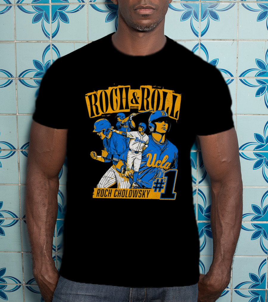 Roch Cholowsky UCLA Bruins Roch & Roll Baseball #1 T-Shirt