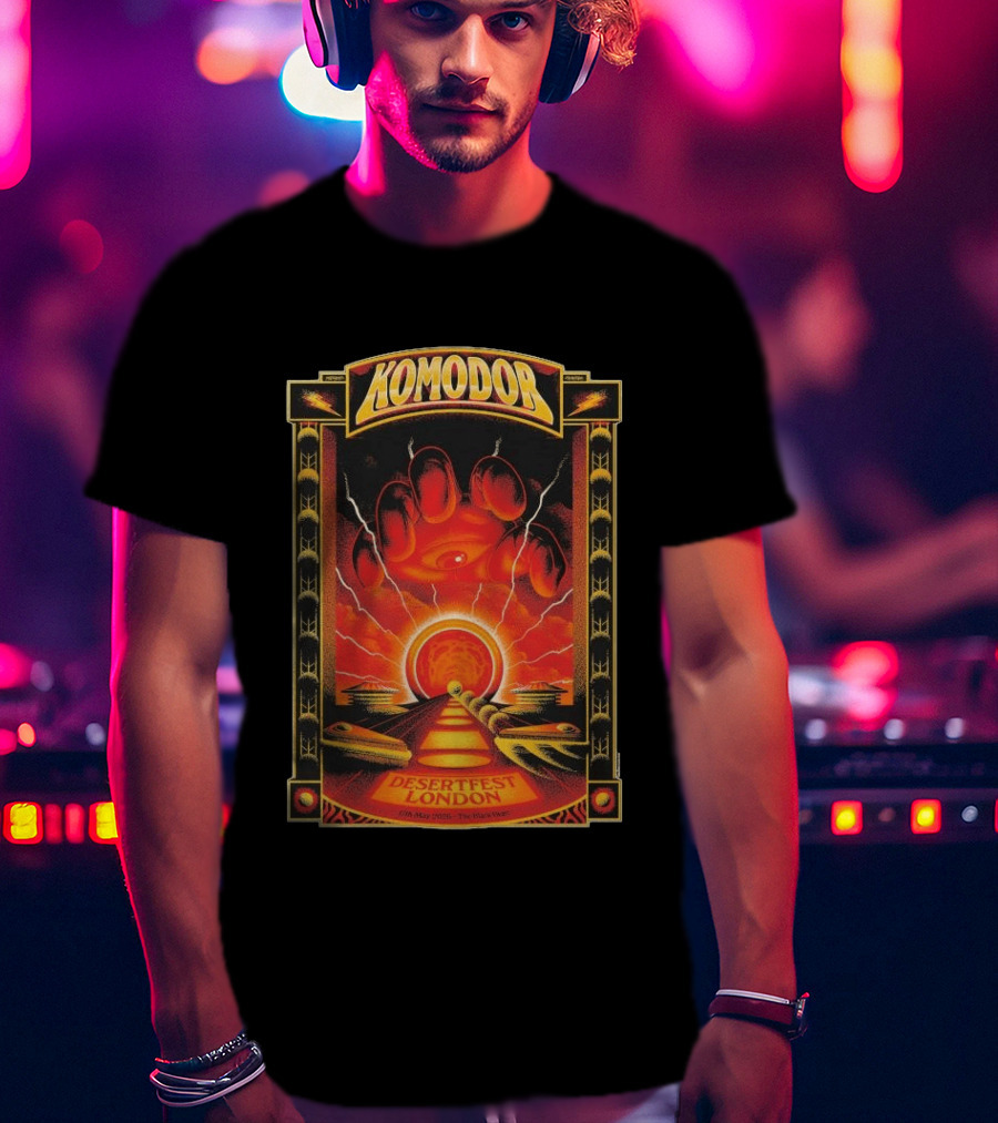 Komodor Desertfest London 5.17.2026 The Black Heart Event T-Shirt