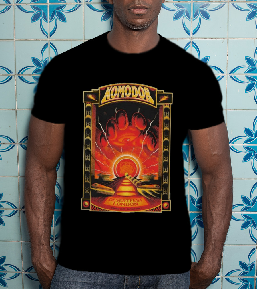Komodor Desertfest London 5.17.2026 The Black Heart Event T-Shirt