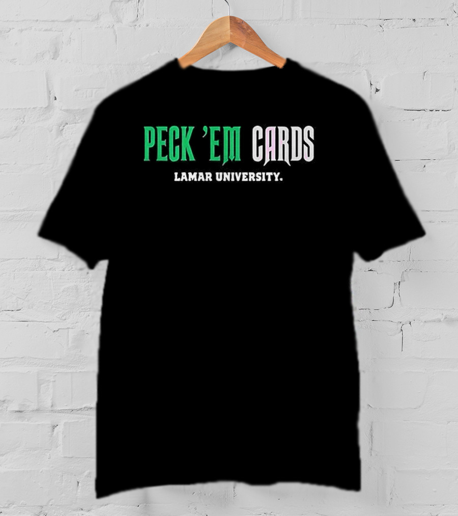 Lamar University Peck ’em Cards T-Shirt
