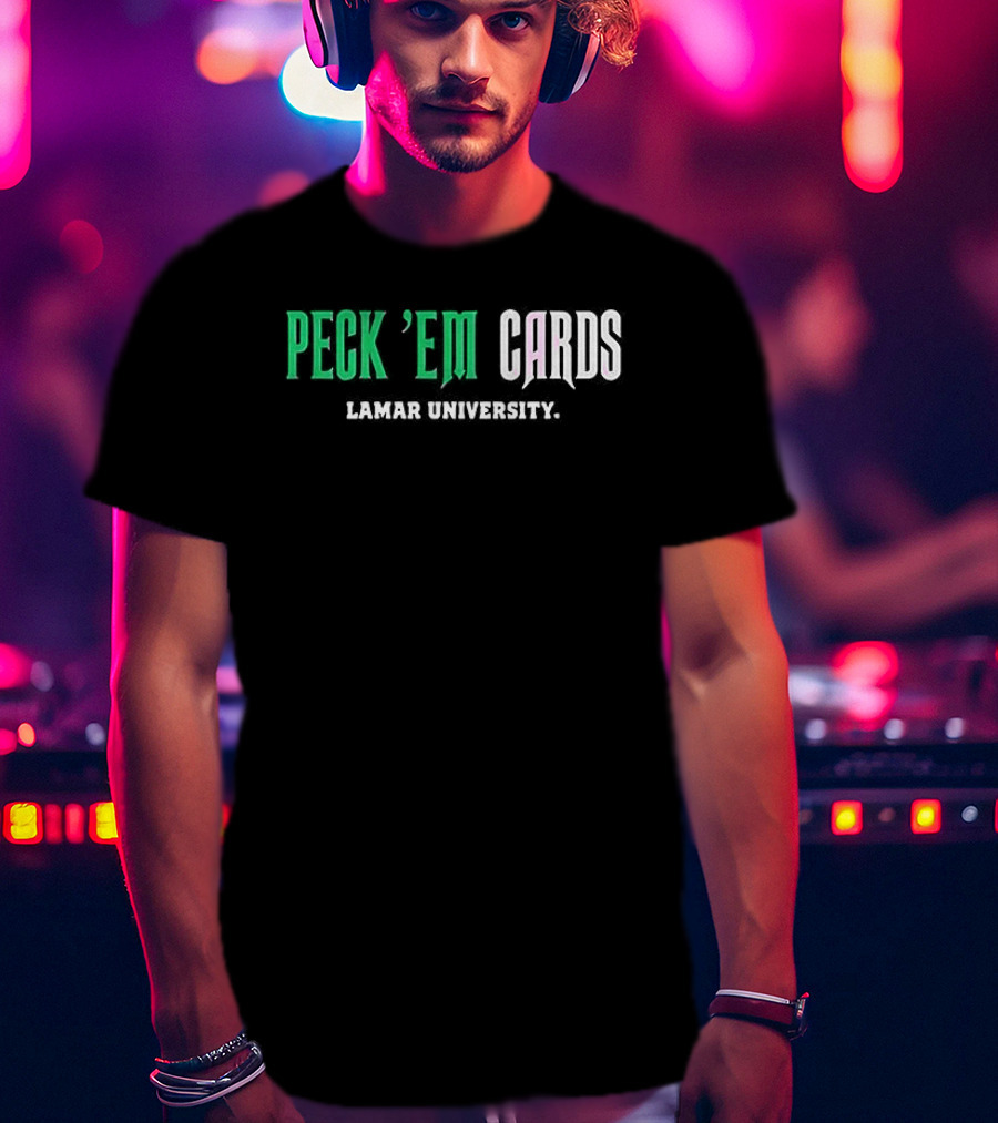Lamar University Peck ’em Cards T-Shirt