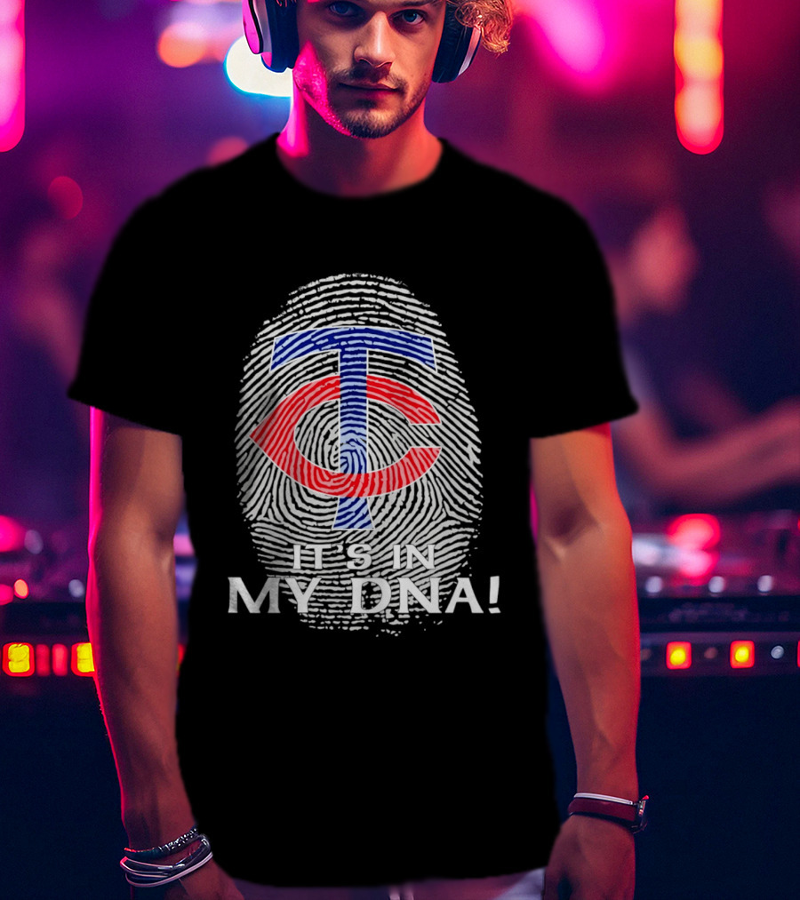 Minnesota Twins TC It's In My DNA Fingerprint T-Shirt
