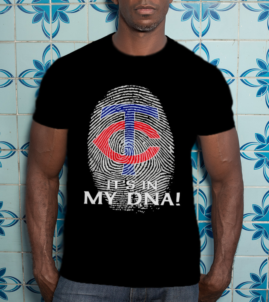 Minnesota Twins TC It's In My DNA Fingerprint T-Shirt