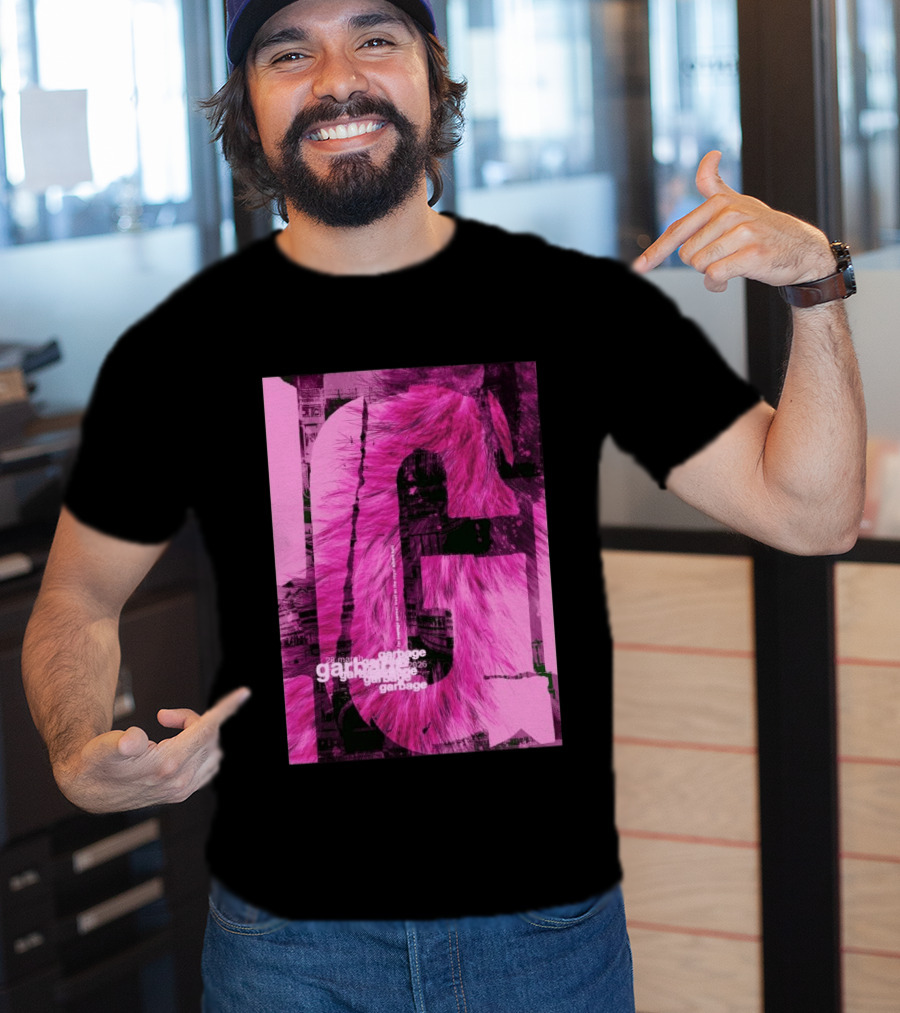 Garbage Royal Albert Hall April 2026 Tour Pink Fur T-Shirt