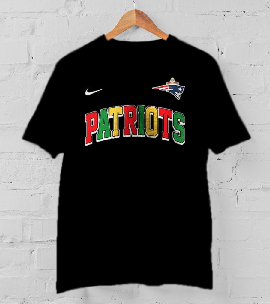 New England Patriots Cinco De Drinko Bitchachos Skeleton Nike T-Shirt