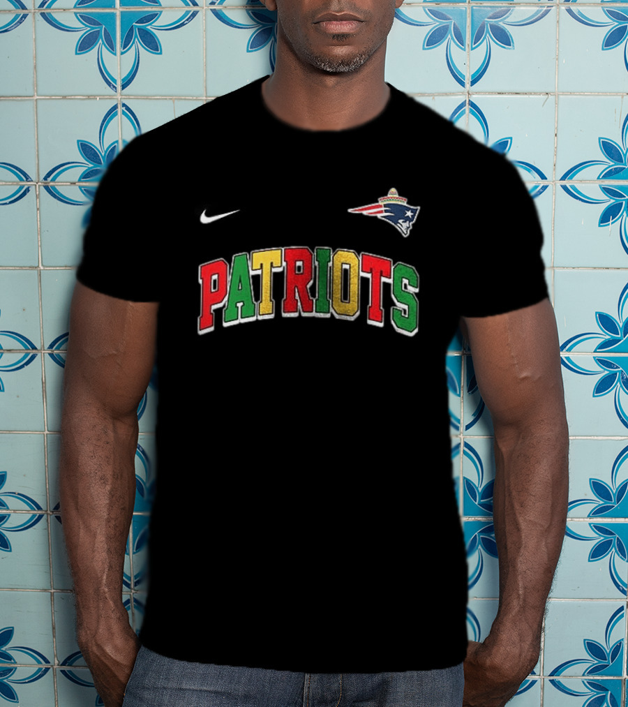 New England Patriots Cinco De Drinko Bitchachos Skeleton Nike T-Shirt