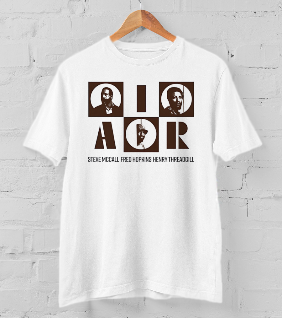 AOR Steve McCall Fred Hopkins Henry Threadgill Jazz Legends T-Shirt