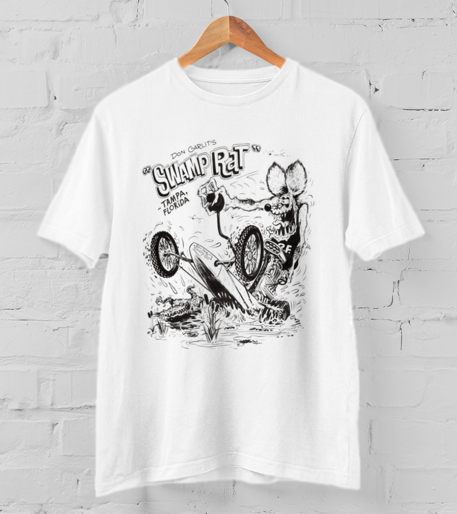 Swamp Rat Don Garlit's Tampa Florida Racing Dragster T-Shirt