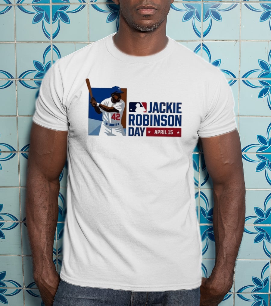 Jackie Robinson Day April 15 MLB 42 Iconic Baseball Legend T-Shirt