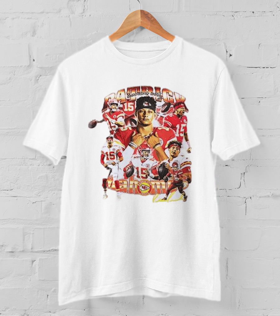 Kansas City Chiefs Patrick Mahome 15 Vintage Football Collection T-Shirt