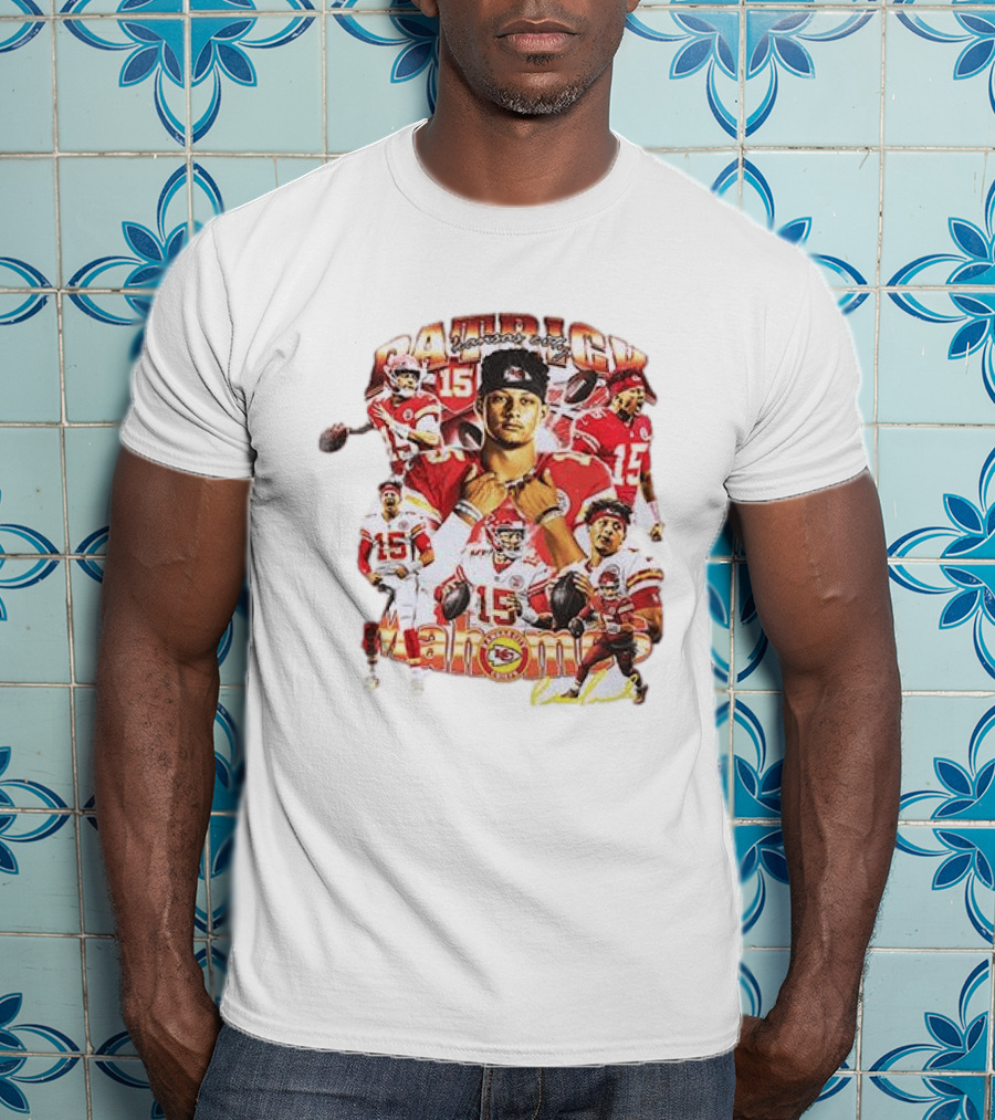 Kansas City Chiefs Patrick Mahome 15 Vintage Football Collection T-Shirt