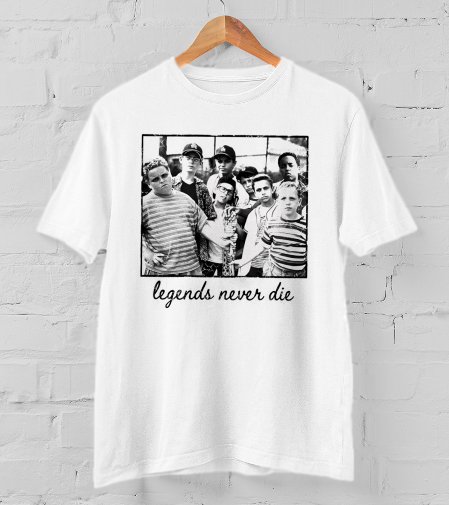 Legends Never Die 1990s Baseball Team Matching T-Shirt